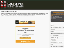 Tablet Screenshot of californiabrowncoats.org